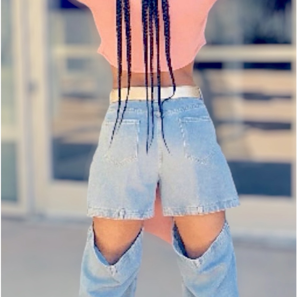 Back short jeans